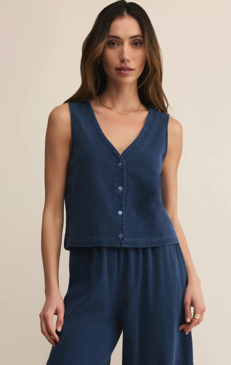 Solace Jersey Denim Top