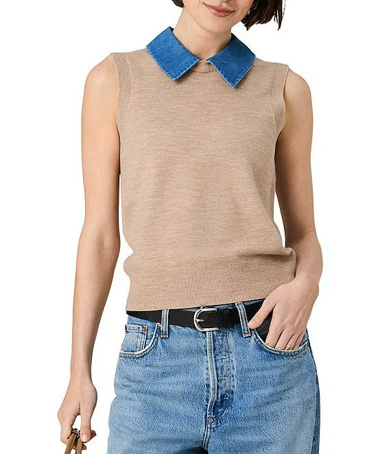 Babysoft Collared Knit Vest