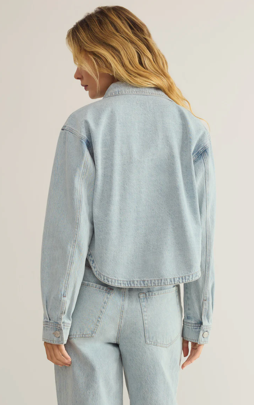 All Day Cropped Denim Jacket – II Brunettes All Day Cropped Denim Jacket – II Brunettes
