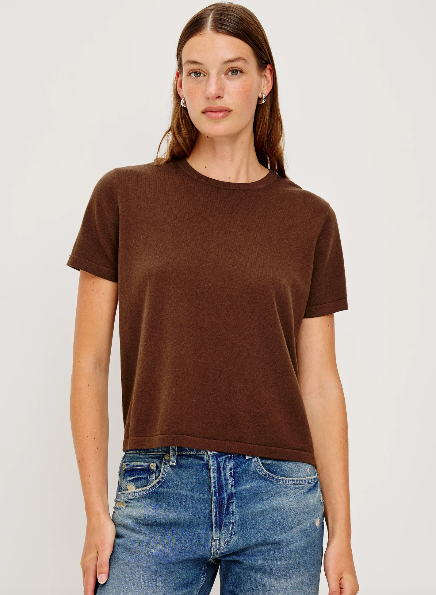 Cotton Cashmere Short Sleeve Tee