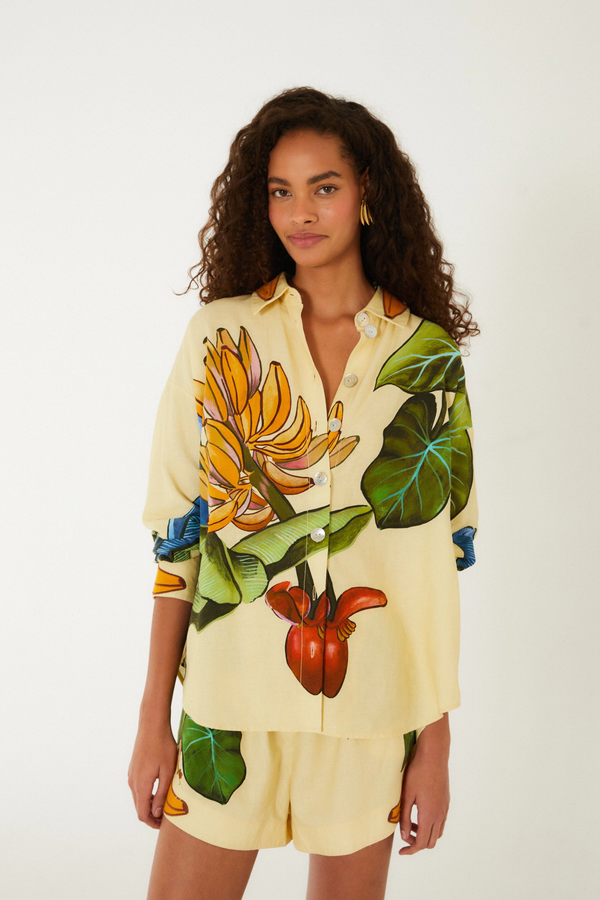 Banana Grapes Yellow Shirt