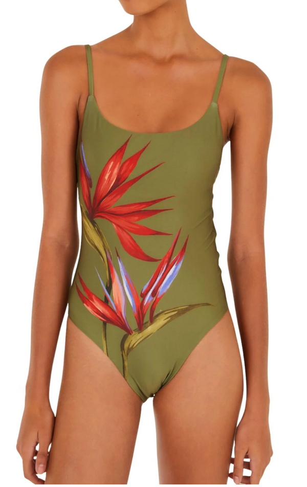 Strilitzia Dark Green One Piece