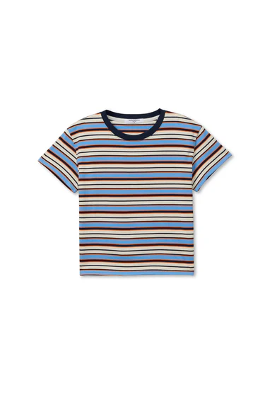 Dawn Stripe Supima Cotton Tee
