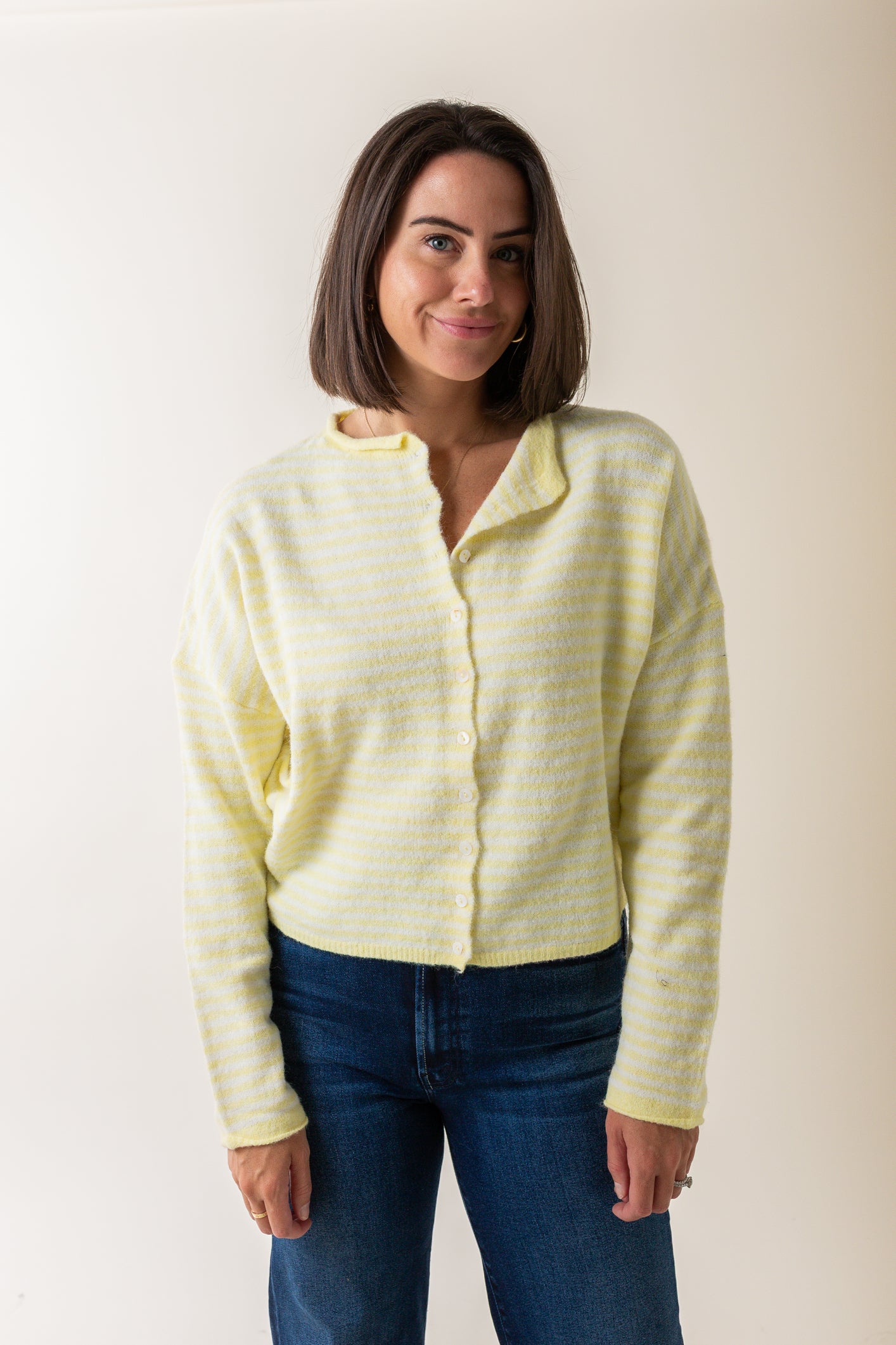 Mini Striped Piper Cardigan